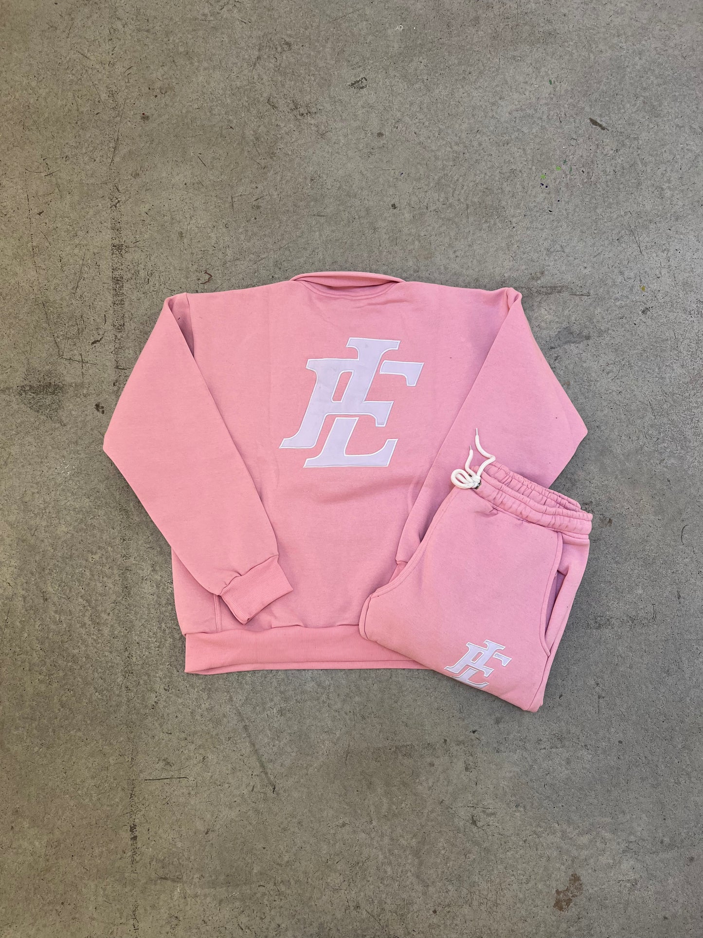 Pink Quarter Zip Suit