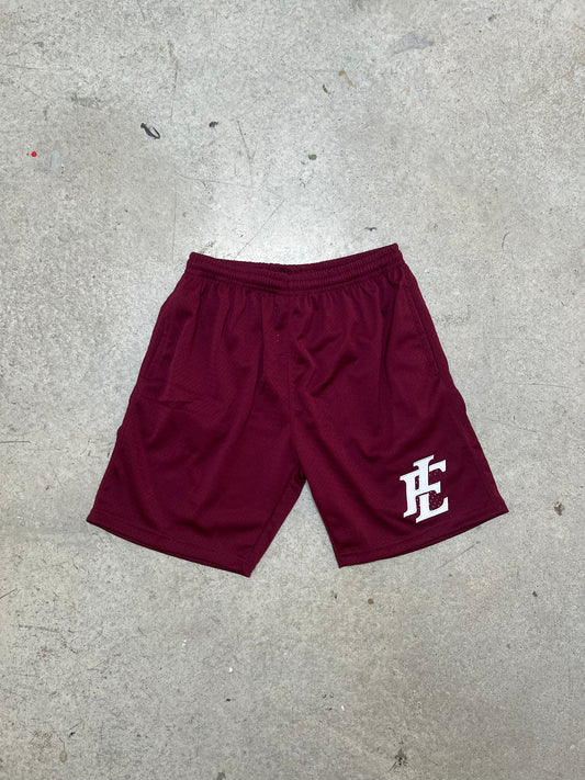 Burgundy FL Shorts